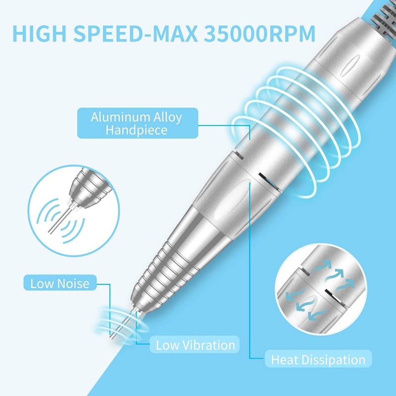 Professional Nail Drill Machine Electric Nail File Kits for Acrylic