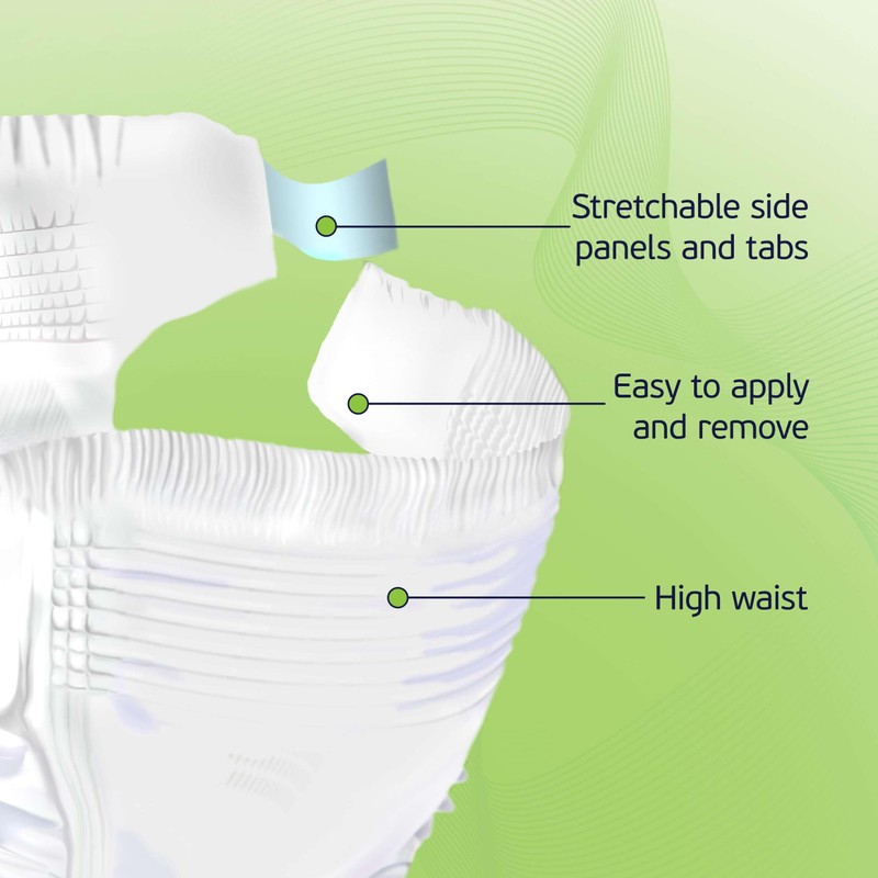 4-5xl Adult Diapers for Women and Men - 8 Bariatric
