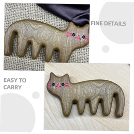 Ipetboom Wooden Detangler Comb for Women Men Massage Scalp Wide Tooth Hair Comb