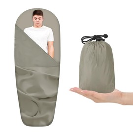 Yimomoyi Ultralight Sleeping Bag Liner Hut Sleeping Bag, 210x83cm Soft sleeping liner, Travel Sheet with Small Pack Size Inner Sleeping Bags for Backpacking, Hostels, Huts Camping, Picnics, Hiking