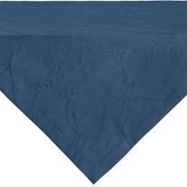 Erwin Müller Arnsberg Series Table Linen, Tablecloth with Jacquard Pattern, Blue, Size 80 x 80 cm, Robust Fabric, Easy to Iron and Durable, with High-Quality Envelope Hem