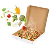 ZENFUN 40 Pack Pizza Box 10"×10", White Pizza Box, Grease-Resistant