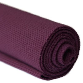 TinaKim Rib Cuff, Ribbing Fabric, Jacket Hoodies Waistbands Neckbands Sewing Material (43x8in, 100 Wine Red)