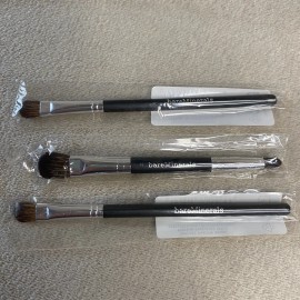 BareMinerals 3 Brush Lot Tapered Shadow Blend & Smudge New SEALED