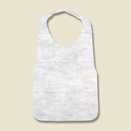 Swan 0047111571 Disposable Non-Woven Apron, White, 30 Pieces