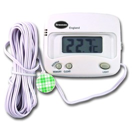Brannan Indoor Ourtdoor Thermometer with Clock
