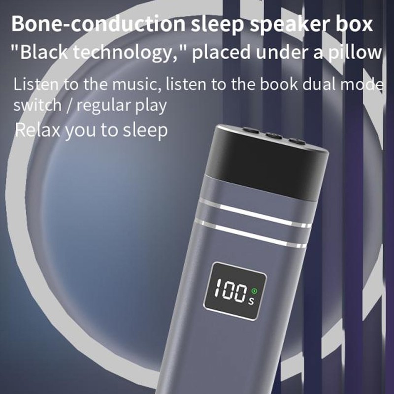 Bone Conduction Bluetooth Pillow Speaker Multifunctional Stereo Sound Deep Bass