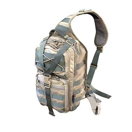 ROARING FIRE Slingshot Tactical Sling Bag Pack, Military Rover Shoulder Sling Backpack, EDC Molle Assault Range Bag,Outdoor Sport Daypack for Every Day Carry,Trekking and Camping