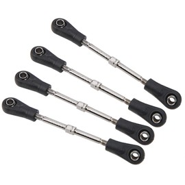 VGEBY 4pcs RC Handlebar, Adjustable Metal Steering Linkage Remote Control Car Handlebar Rear Upper Handlebar Replacement Parts Suitable for 1/10 RC Offroad Car Accessories Car Model Toy