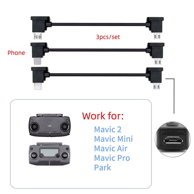 xiwai - Juego de 3 cables de datos tipo C