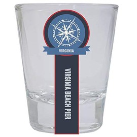 Virginia Beach Pier Virginia Nautical Souvenir Round Shot Glass