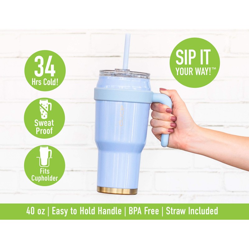 REDUCE Tumbler - 40 oz Tumbler With Lid and Straw