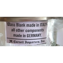 USA Glass Stein German Glass Beer Stein