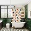 PrettyHome Shower Curtain Rod Hoop Square Shape Bathroom Heavy Duty