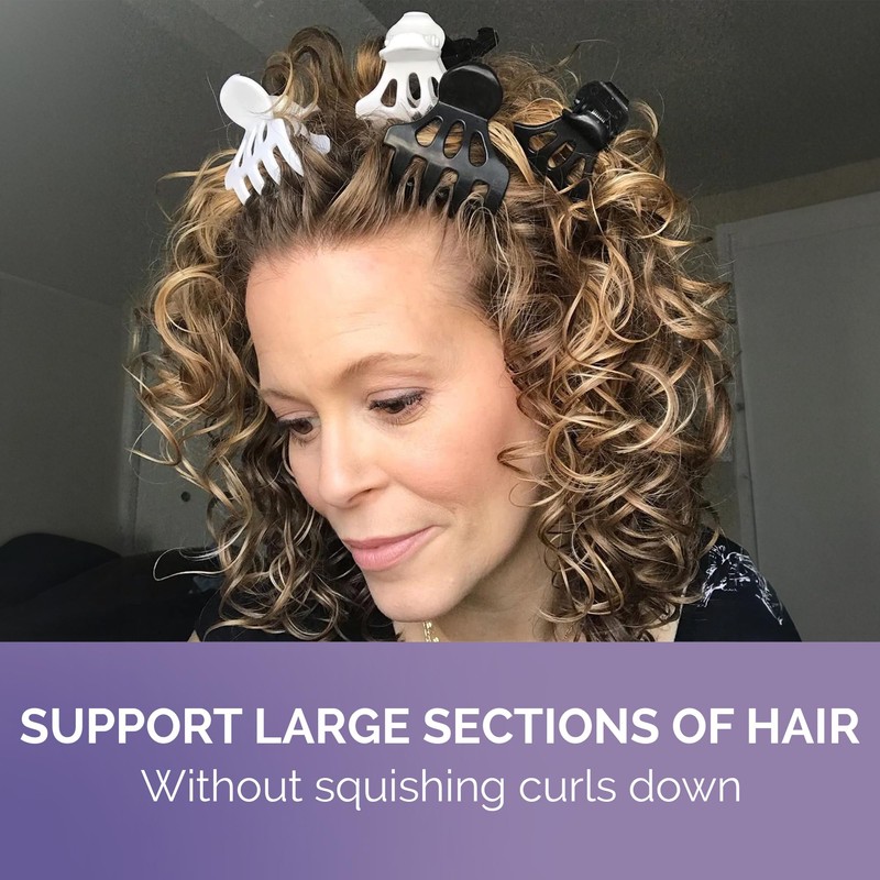 Curl Keeper Claw Clips for Thick & Thin Hair, Roller