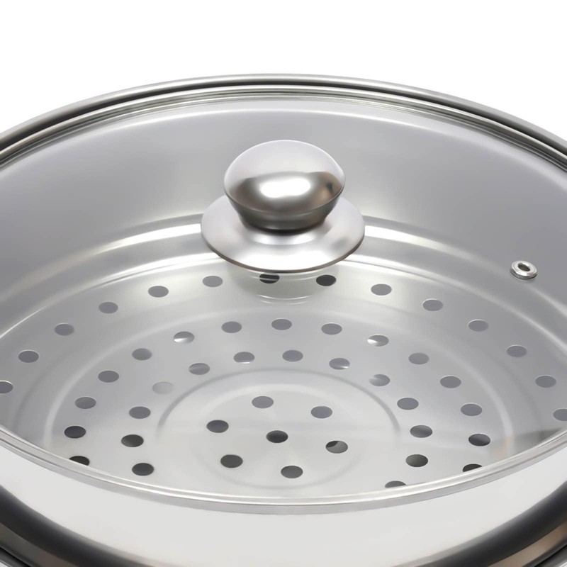 FIPINIXK Three-Layer Steamer Pot for Cooking Multipurpose Vegetable Steamer Stainless