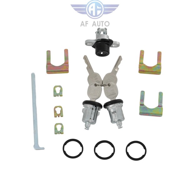 Afauto2016 NEW Black Doors & Hatch Lock Cylinder Set PY472
