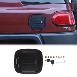 Aunginsy Car Fuel Tank Cap Replacement Anti-theft Lock Cap Compatible with Toyota FJ Cruiser 2007-2024 Door Locking Gas Cap Tank Cover Fuel Filler Door Protector with Lock Trim Cover Kit Accessories