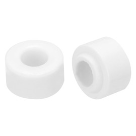 MECCANIXITY 10 Pcs Ceramic Insulator Bead, 6.2mm x 14mm x 11mm Electronic Wire Bundle Insulation Heat Protection Round Shaped Ceramic Tube for Cable Bundle, Wire Protection