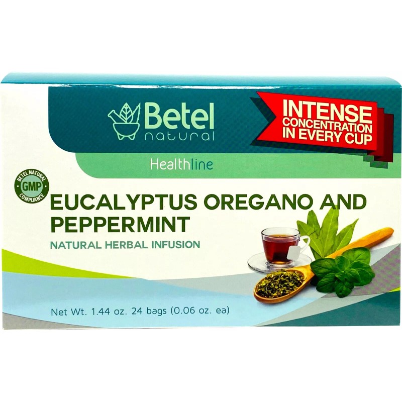 Betel Natural Eucalipto, Oregano, & Hierbabuena Tea by Betel Natural