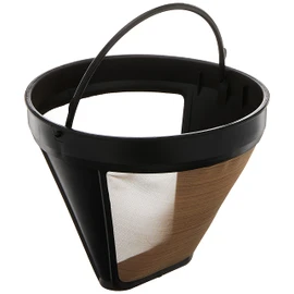 Braun Gold Tone Permanent Coffee Filter, Reusable #4 Cone Shaped, No Paper Filter Needed, Fits Coffee Makers Series 7 & Series 9, BRSC002