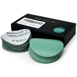 Serious Grit - 3-Inch 800 Grit Sanding Discs - Heavy-Duty Hook & Loop Film Discs - Sandpaper for Woodturning, Bowl Sanding & Power Tool Drill Attachment Sanding Pads - Pack of 50