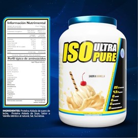 BHP Nutrition Protena ISO Ultra Pure 2lbs  Whey Isolate  Hidrolizada  Aislado de Suero de Leche  Sin Carbohidratos  Sin Lactosa  Sin Azcar  Keto...   