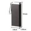 SAMCOS Portable Ashtray Full Black Portable Keychain with Carabiner Ashtray
