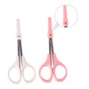 Minkissy 3sets Eyebrow Razor Eyebrow Trimmer Eyelash Scissors High Scissors