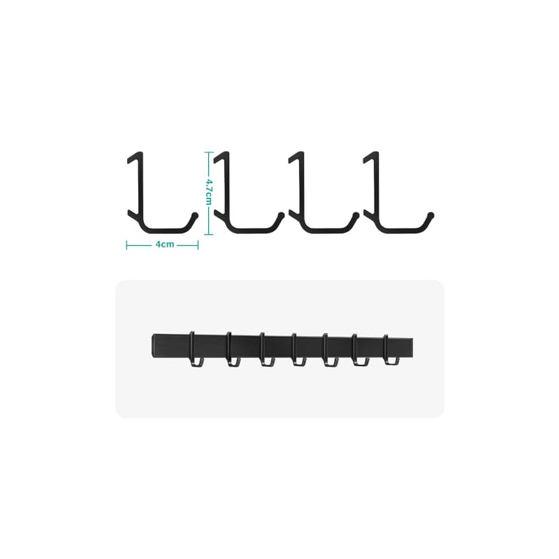 Poprkdre Kitchen Hook Rail | Kitchen Holder No Drilling |