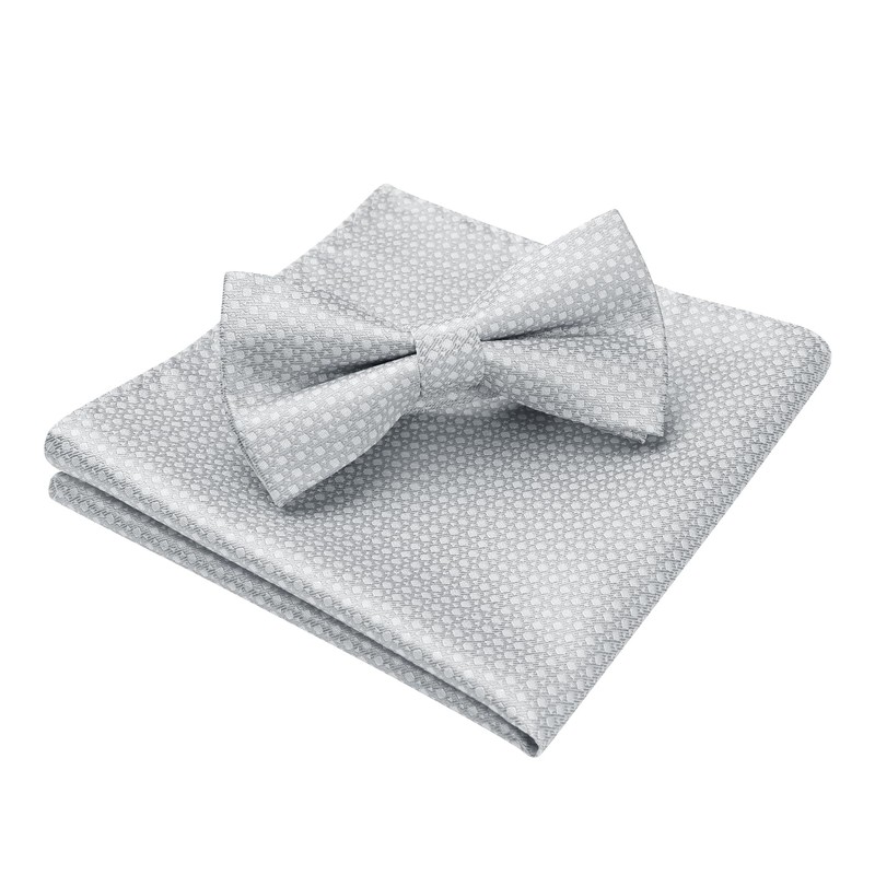 Enlision Men's Bow Tie with Pocket Square - Bow Ties