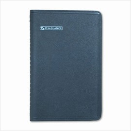 At-A-Glance(R) QuickNotes(R) Weekly/Monthly Planner, 4 7/8in. x 8in., Black, JanuaryDecember 2009