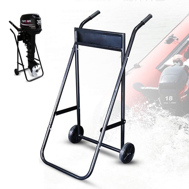 Outboard Boat Engine Trolley Outboard Motor Foldable Bracket Stand 70KG