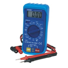 Draper 52320 Electrician Digital Multimeter with 16 Function,Blue