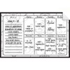 Dry Erase Decal Weekly Calendar Gray Damask