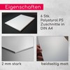Set of 6 Polystyrene Panels White I DIN A4 Plastic
