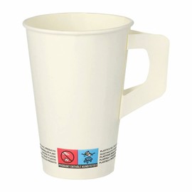 VEPATIM 80 Coffee Cups 200 ml Coated Cardboard White