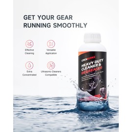 CREWORKS Ultrasonic Cleaner Solution for Carburetors and Engine Parts, 34 fl oz Ultrasonic Cleaning Solution Works with Ultrasonic Machines, Extra Concentrated Cleaning Fluid for Industrial Use