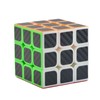 Professional Speed Magic Cube Carbon Fibre Stickers 3x3, Black