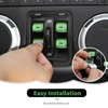 RT-TCZ Window Button Switch Trim Cover Aluminum Alloy Decoration Interior