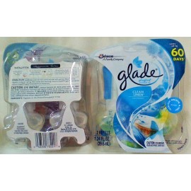 Glade 4 Glade PlugIns Scented Oil Refills Clean Linen 2 Twin Packs oil warmer units