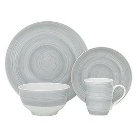 Safdie & Co.Premium Dinnerset DINNERSET 16PCS PRC GREY STONE