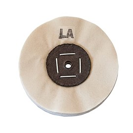 Merard N° LA Polishing Wheel for Pre-Polishing, with Seam, Natural Cotton, Diameter 100 mm, 32 Folds