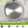Ecolution Classic Stainless Steel Fry Pan, Professional Quality Sauté, Encapsulated