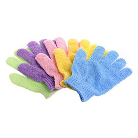 Healifty 4 Pares de Guantes de Ducha Exfoliantes Guantes de Baño Exfoliante Corporal