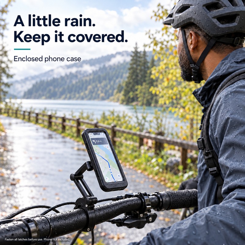 Waterproof Motorcycle Bike Mobile Phone Holder Support Universal Bicycle GPS