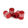 Valve Caps | 3 Grooves in Silver | 4 Pieces