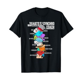 Synchronized Swimming Coach T-Shirt -- Many Hats T-Shirt