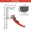2025 Upgraded Ratcheting Table Clamp, Quick Track Saw Clamps Ratchet