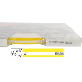 Universal TFX 0005073 - Auto Customizing Dual Pinstripe - 5/16" x 150' (1/8” Stripe, 1/8" Gap, Then 1/16” Stripe) - 073-Dark Yellow
